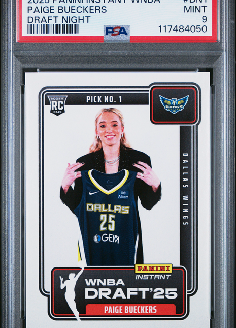 2025 Panini Instant WNBA Draft Night Paige Bueckers #DN1 PSA 9