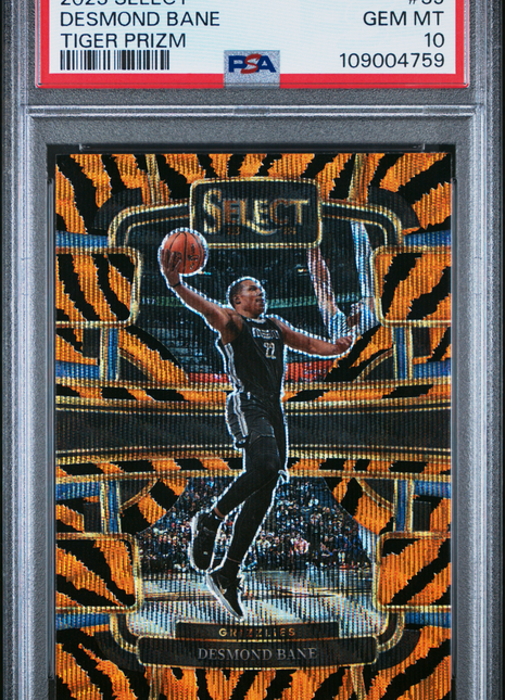 2023 Panini Select Desmond Bane Tiger Prizm #39 PSA 10