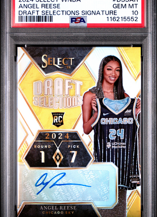 2024 Panini Select WNBA Draft Selections Signatures Angel Reese #DSSAR PSA 10