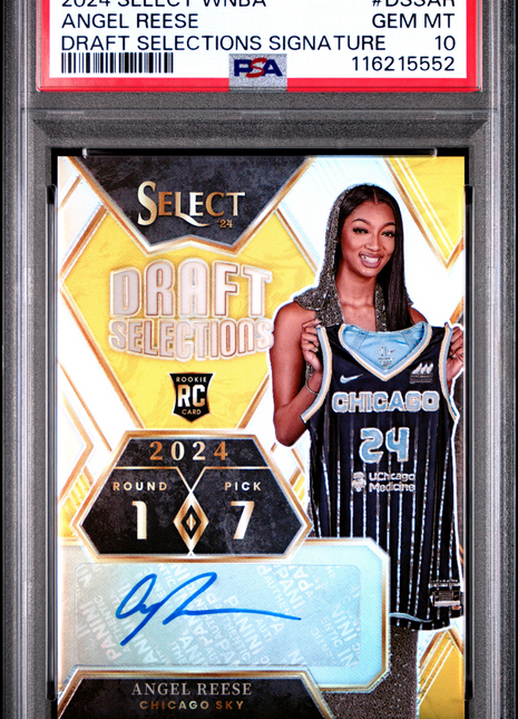 2024 Panini Select WNBA Draft Selections Signatures Angel Reese #DSSAR PSA 10