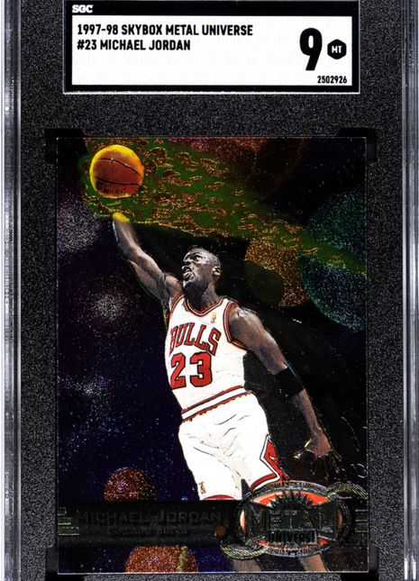 1997 Skybox Metal Universe Michael Jordan #23 SGC 9