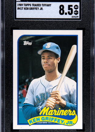 1989 Topps Tiffany Ken Griffey Jr. SGC 8.5 1989 Topps Traded Tiffany Ken Griffey JR. #41T SGC 8.5