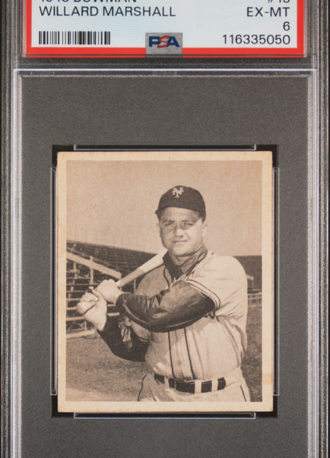 1948 Bowman Willard Marshall #13 PSA 6