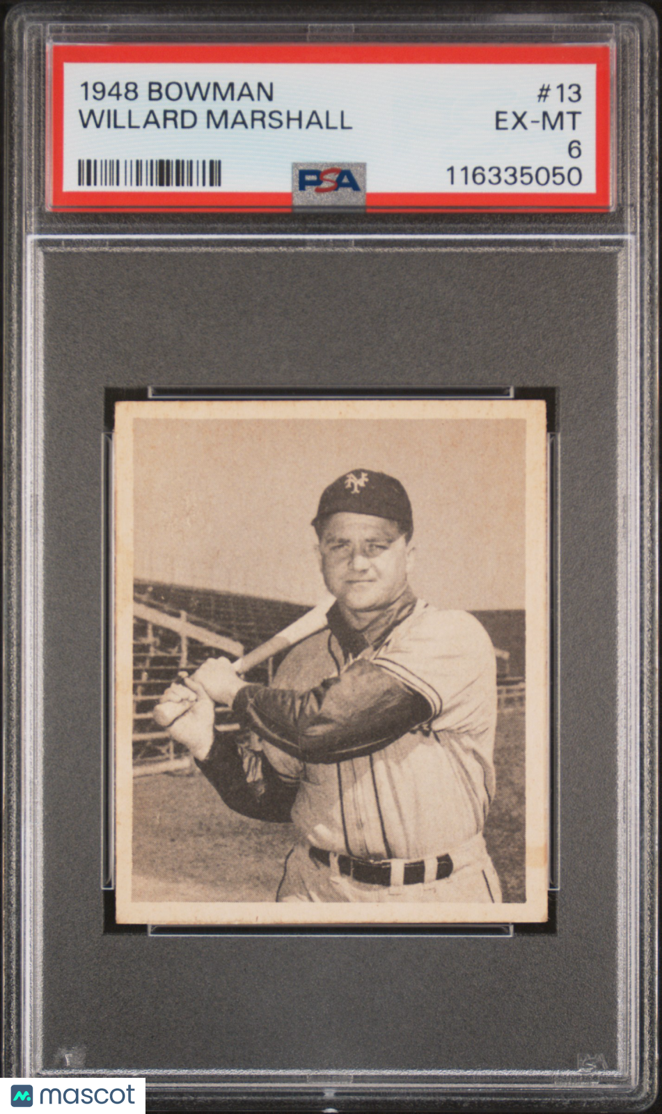 1948 Bowman Willard Marshall #13 PSA 6