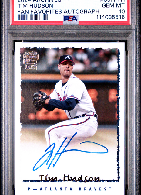 2024 Topps Archives Fan Favorites Autographs Tim Hudson #95FFTH PSA 10