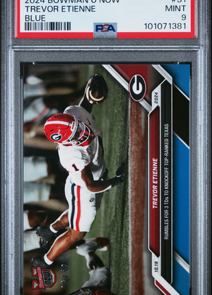 2024 Bowman U Now Trevor Etienne Blue #31 PSA 9
