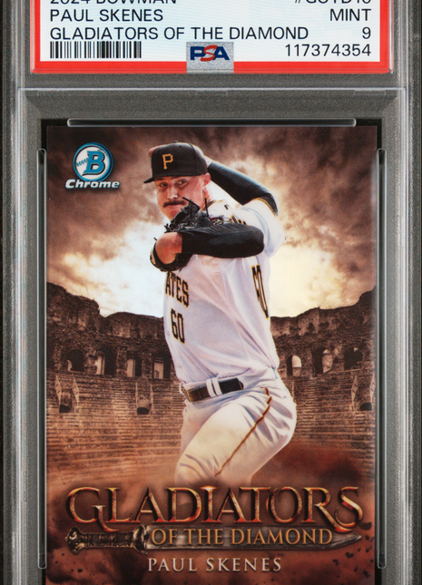 2024 Bowman Gladiators Of The Diamond Paul Skenes #GOTD10 PSA 9