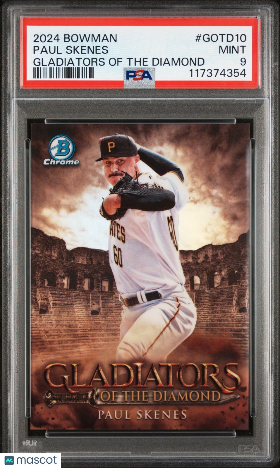 2024 Bowman Gladiators Of The Diamond Paul Skenes #GOTD10 PSA 9