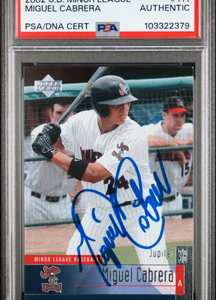 2002 Upper Deck Minor League Miguel Cabrera #111 PSA A