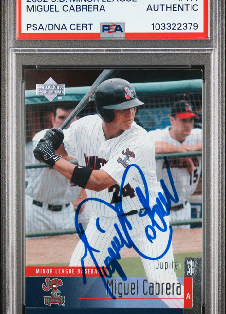 2002 Upper Deck Minor League Miguel Cabrera #111 PSA A