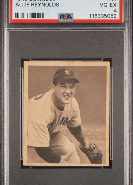 1948 Bowman Allie Reynolds #14 PSA 4