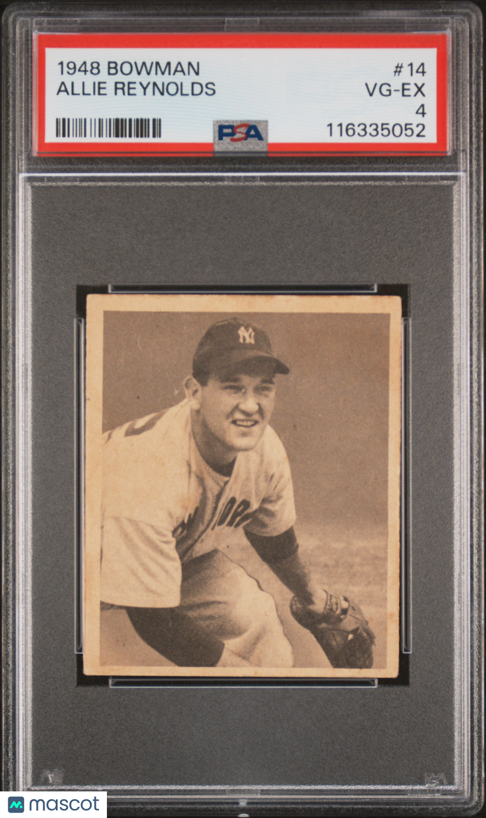1948 Bowman Allie Reynolds #14 PSA 4
