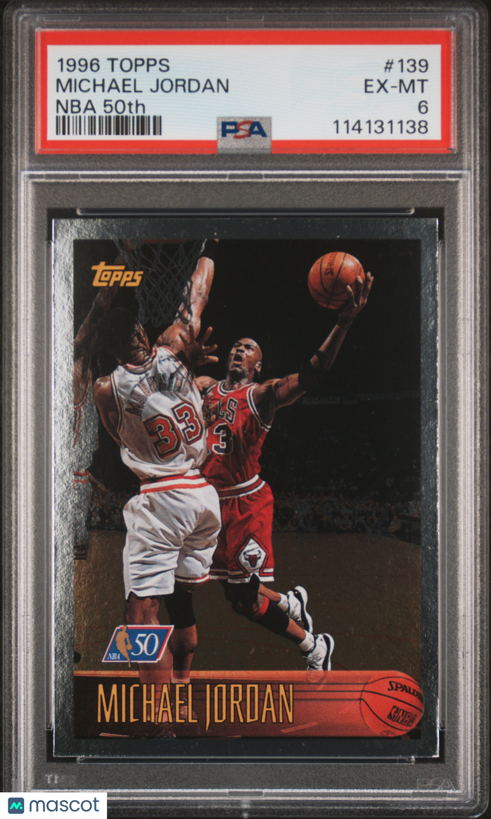 1996 Topps Michael Jordan NBA 50th #139 PSA 6