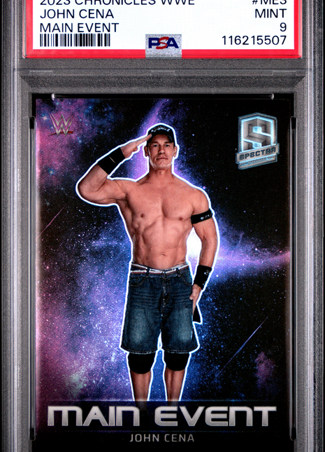 2023 Panini Chronicles WWE Main Event John Cena #ME3 PSA 9