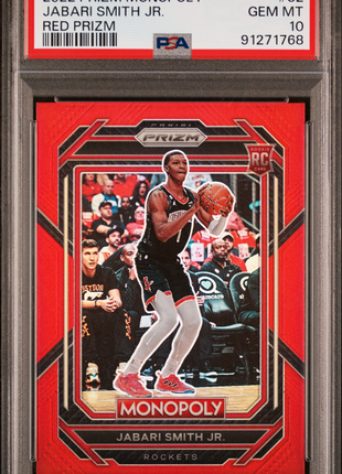 2022 Panini Prizm Monopoly Jabari Smith JR. Red #32 PSA 10