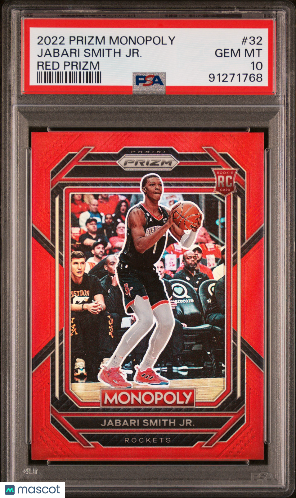 2022 Panini Prizm Monopoly Jabari Smith JR. Red #32 PSA 10