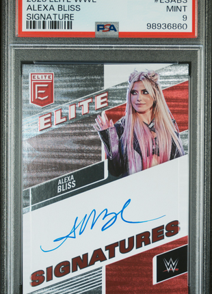 2023 Panini Donruss Elite WWE Elite Signatures Alexa Bliss #ESABS PSA 9