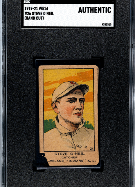 1919-21 W514 Steve O'neil #26 SGC A