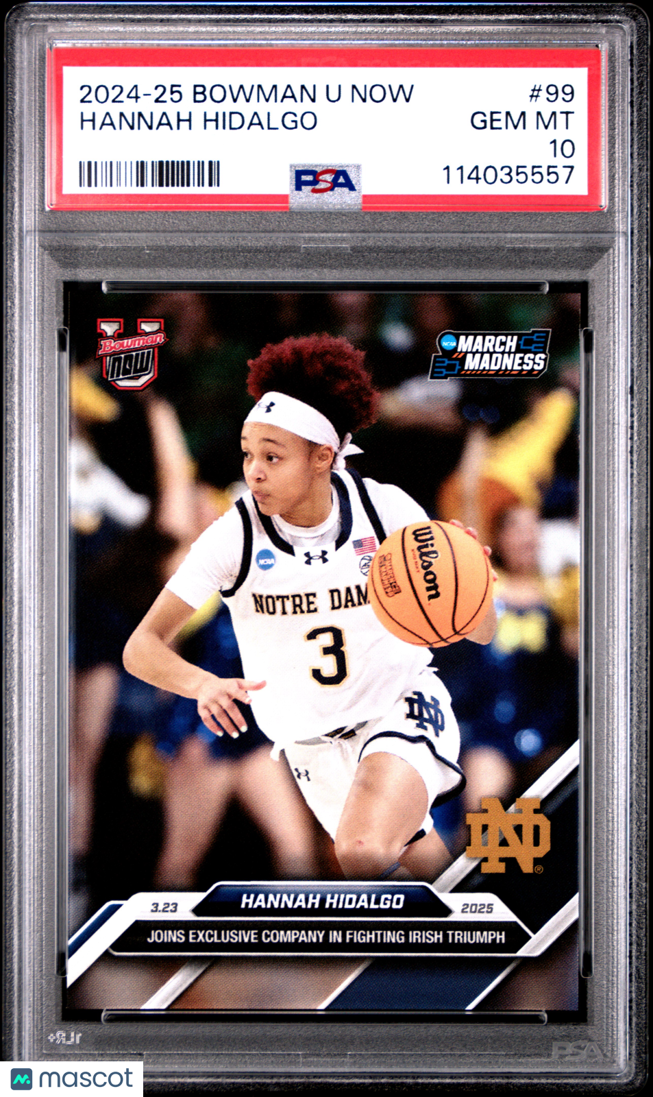 2024-25 Bowman U Now Hannah Hidalgo #99 PSA 10
