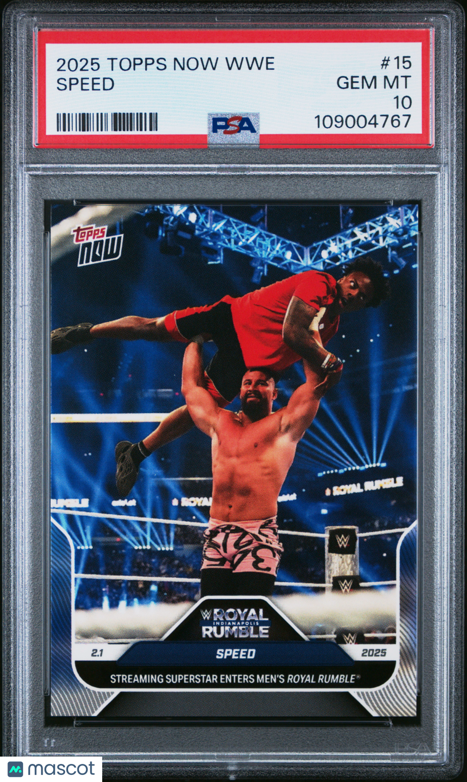 2025 Topps Now WWE Speed #15 PSA 10