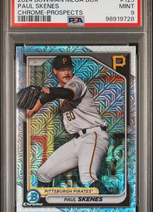 2024 Bowman Mega Box Chrome Prospects Paul Skenes #125 PSA 9