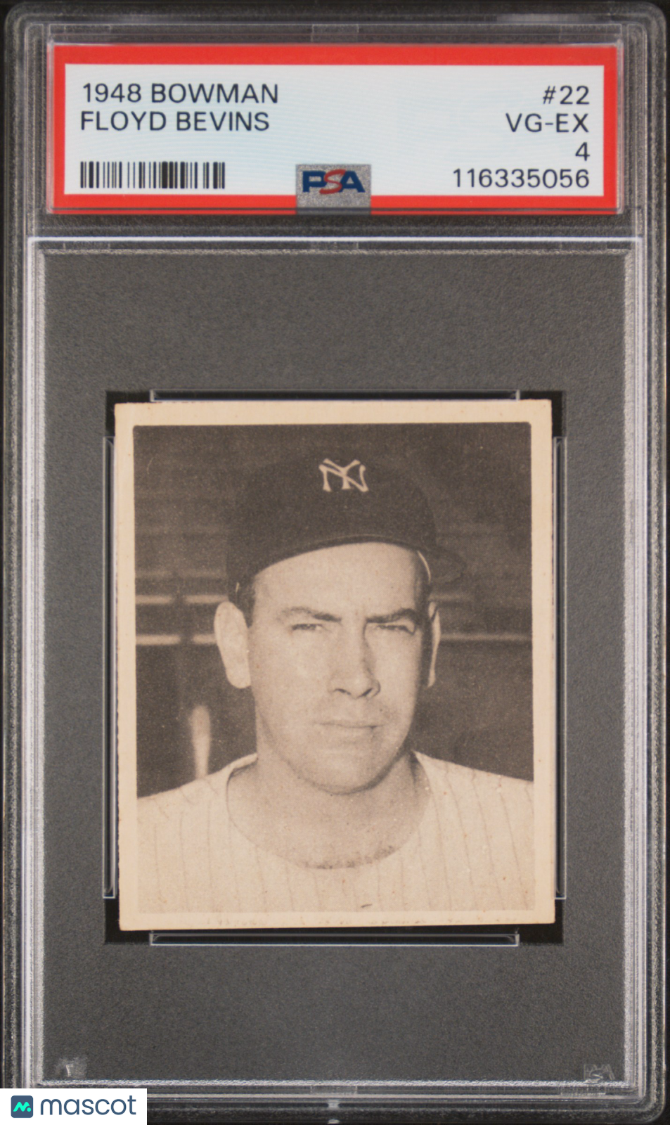 1948 Bowman Floyd Bevins #22 PSA 4