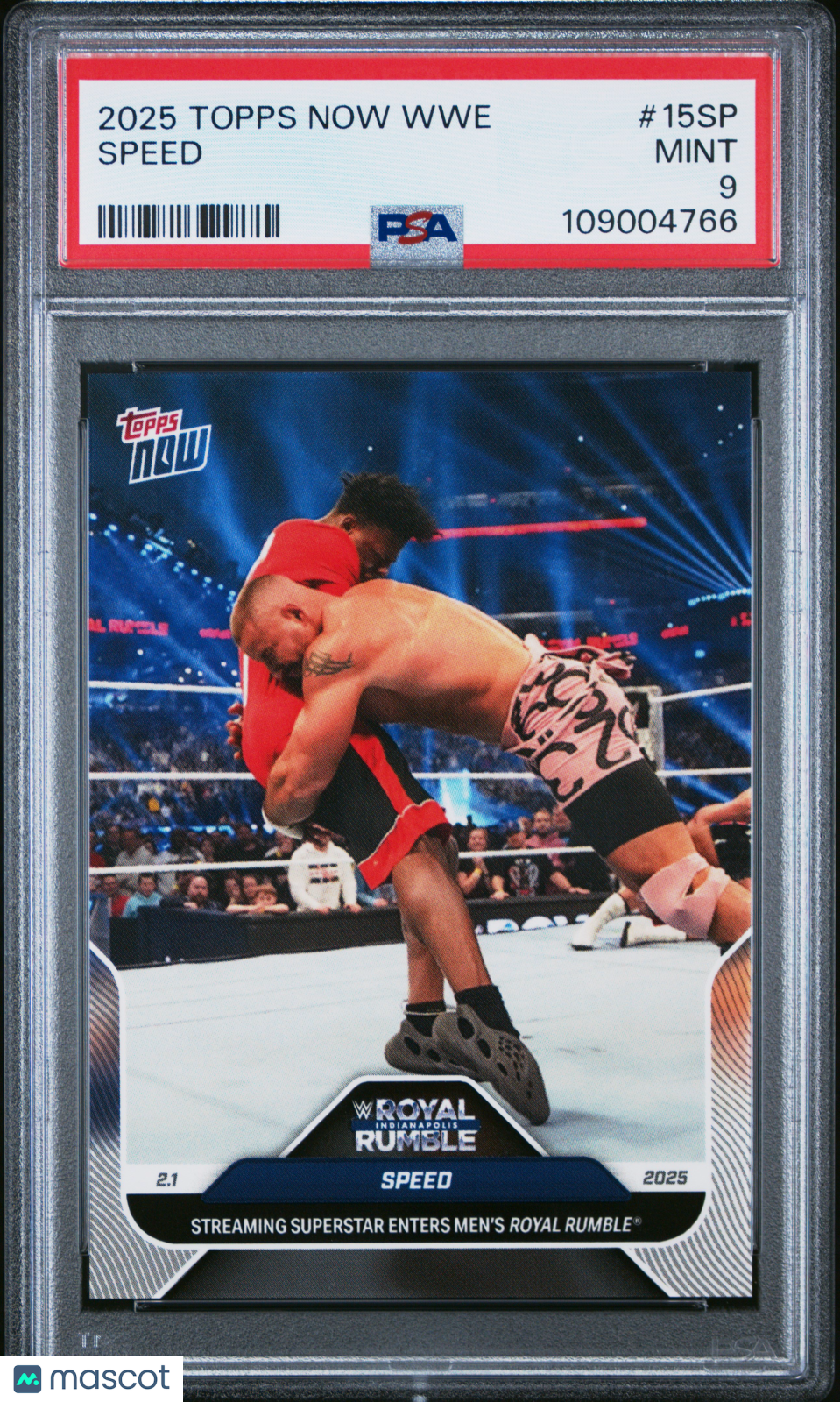 2025 Topps Now WWE Speed #15SP PSA 9