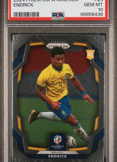 2024 Panini Prizm Conmebol Copa America Endrick #24 PSA 10