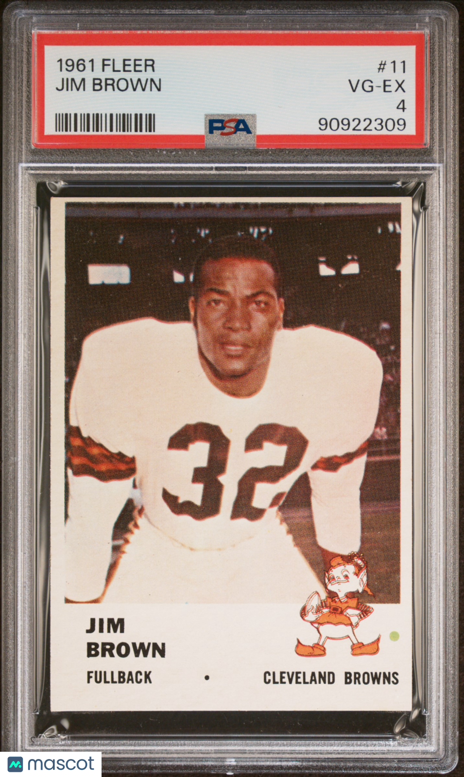 1961 Fleer Jim Brown #11 PSA 4