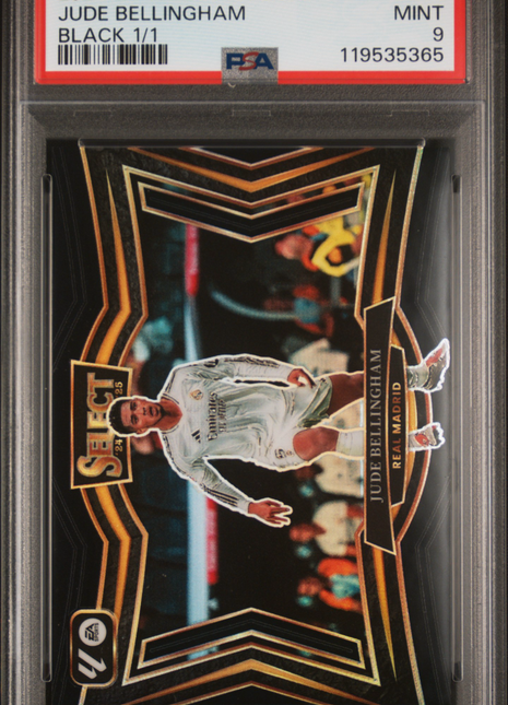 2024-25 Panini Select La Liga Jude Bellingham Black #234 1/1 PSA 9