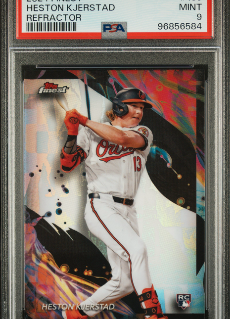 2024 Topps Finest Heston Kjerstad Refractor #139 PSA 9