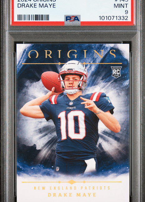 2024 Panini Origins Drake Maye #145 PSA 9