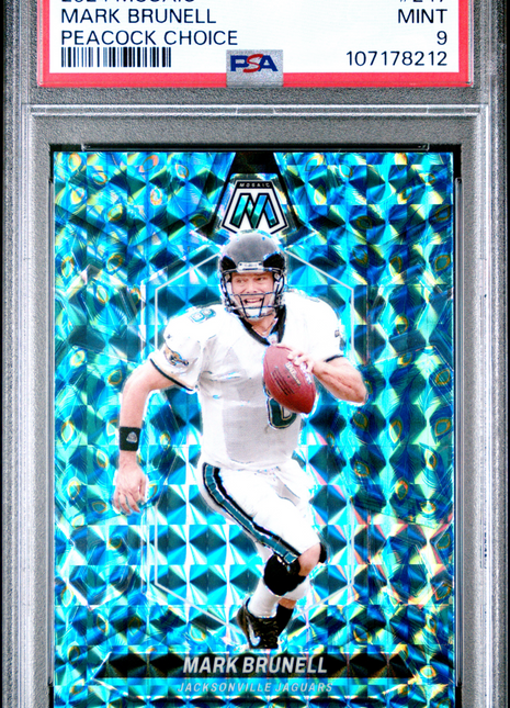 2024 Panini Mosaic Mark Brunell Peacock Choice #247 PSA 9
