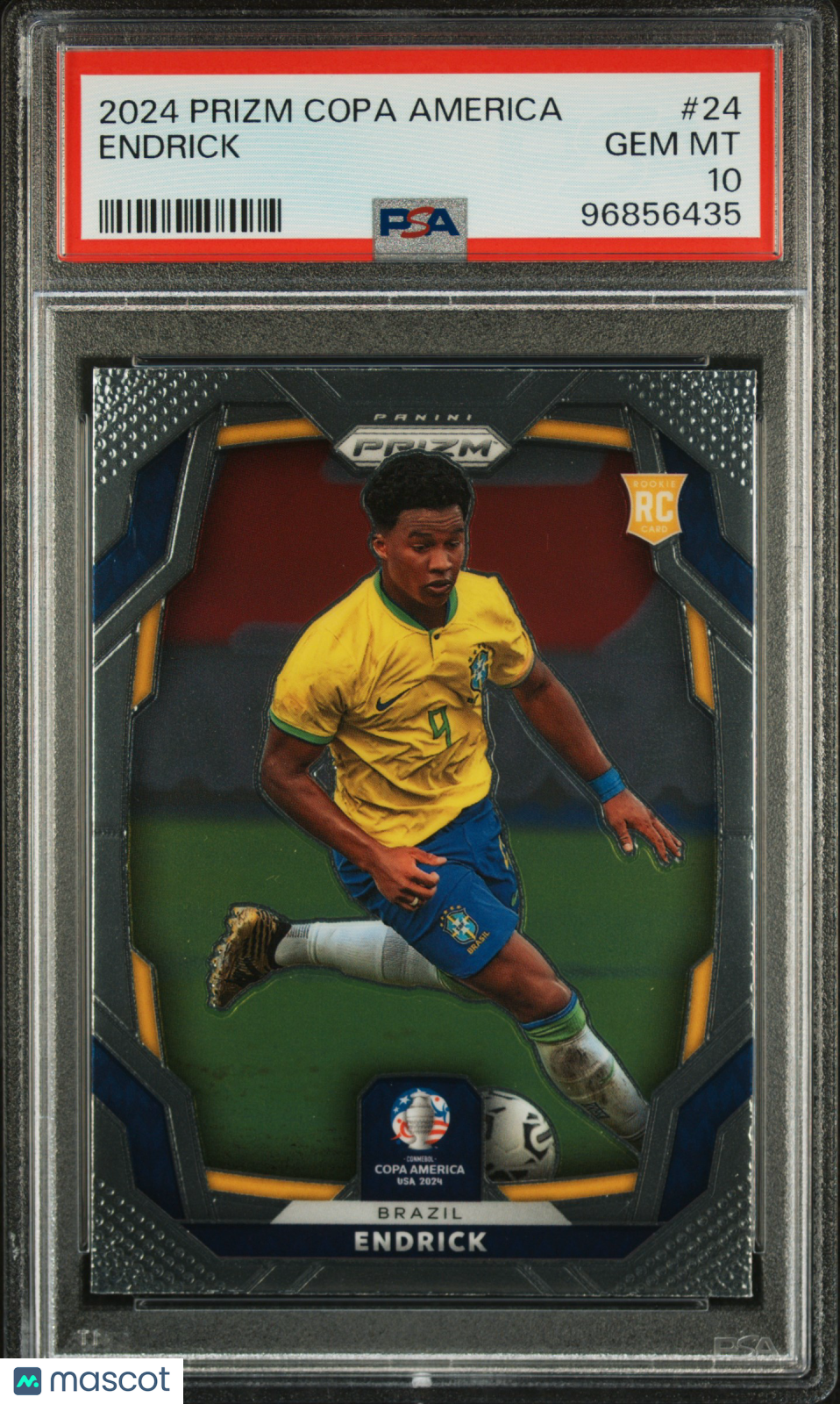 2024 Panini Prizm Conmebol Copa America Endrick #24 PSA 10