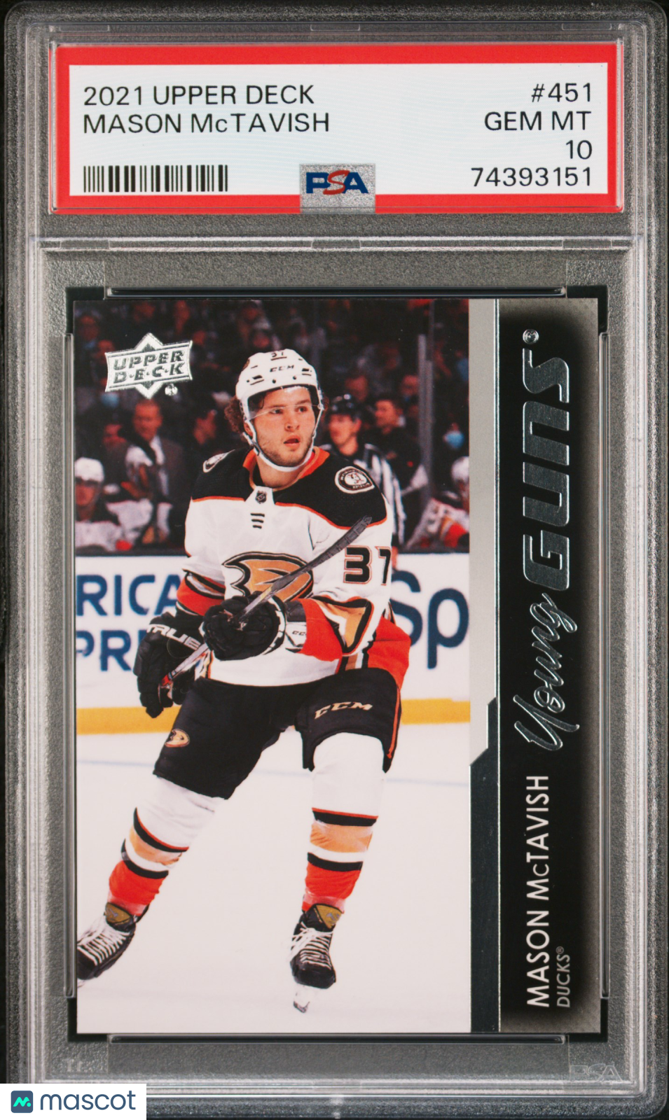 2021-2022 Upper Deck Mason Mctavish #451 PSA 10