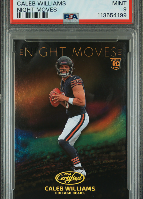 2024 Panini Certified Night Moves Caleb Williams #NMCWS PSA 9