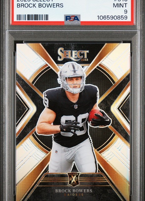 2023 Panini Select Brock Bowers #516 PSA 9
