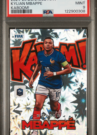 2024-25 Panini Donruss FIFA Kaboom! Kylian Mbappe #1 PSA 9