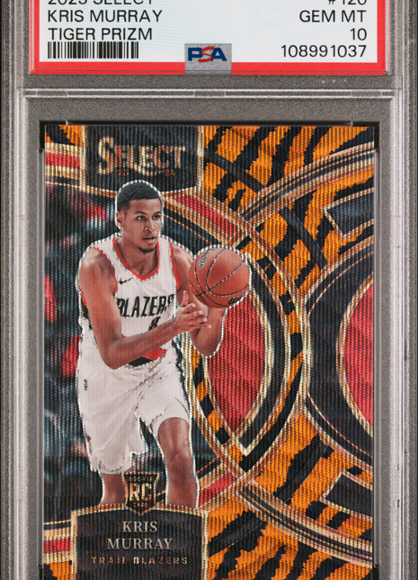 2023 Panini Select Kris Murray Tiger Prizm #120 PSA 10