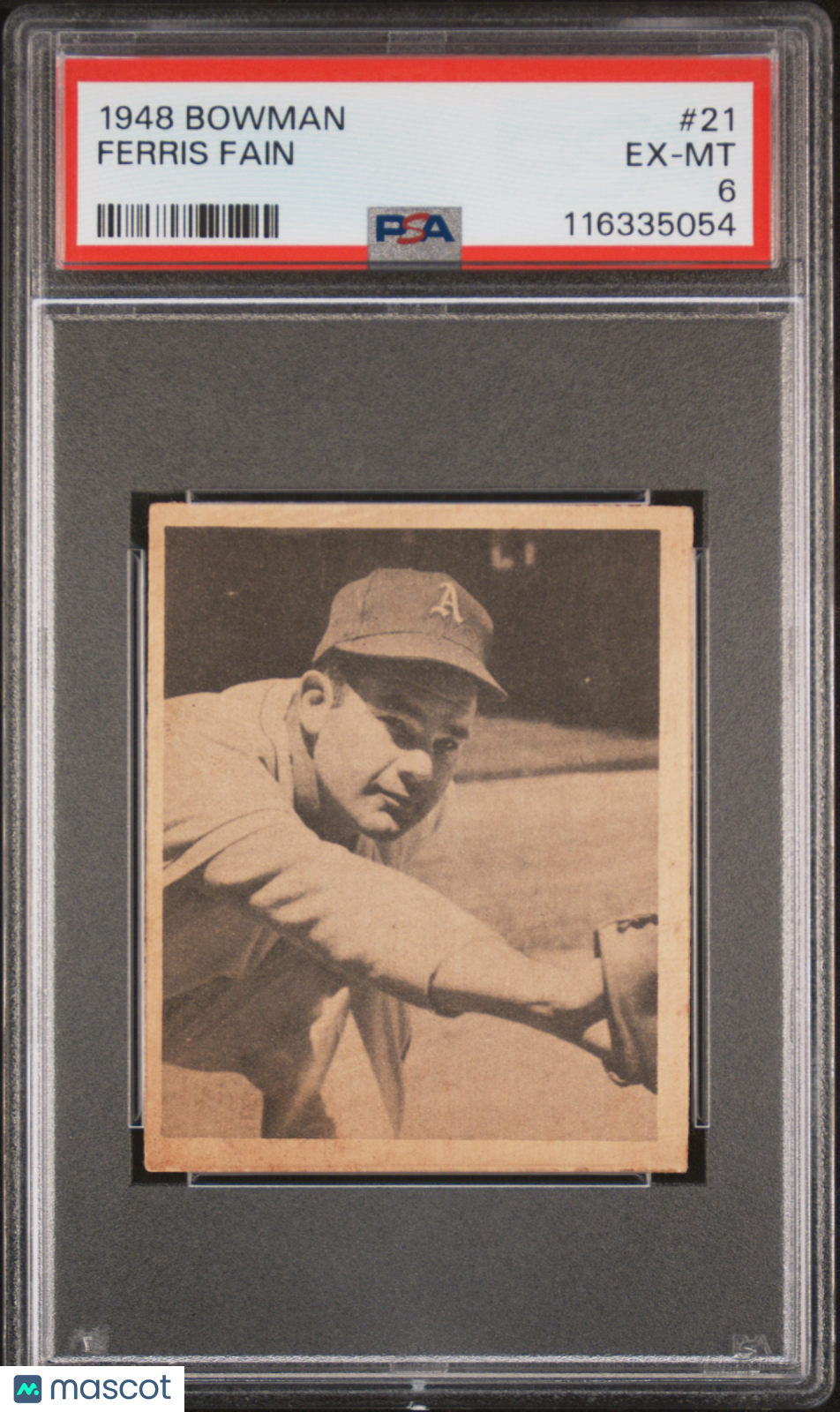 1948 Bowman Ferris Fain #21 PSA 6