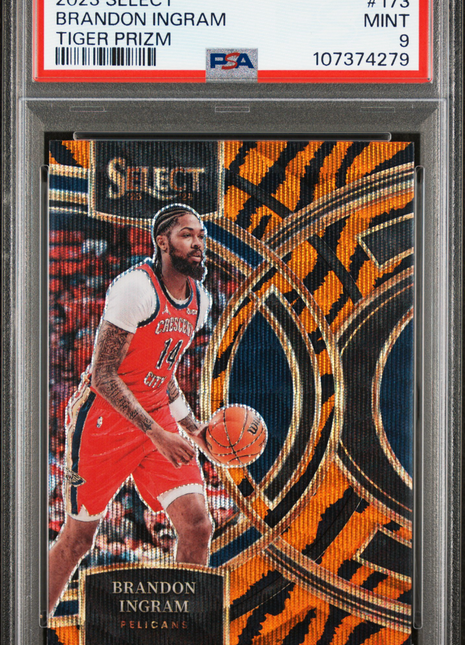 2023 Panini Select Brandon Ingram Tiger Prizm #173 PSA 9