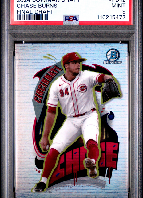 2024 Bowman Draft Final Draft Chase Burns #FD12 PSA 9