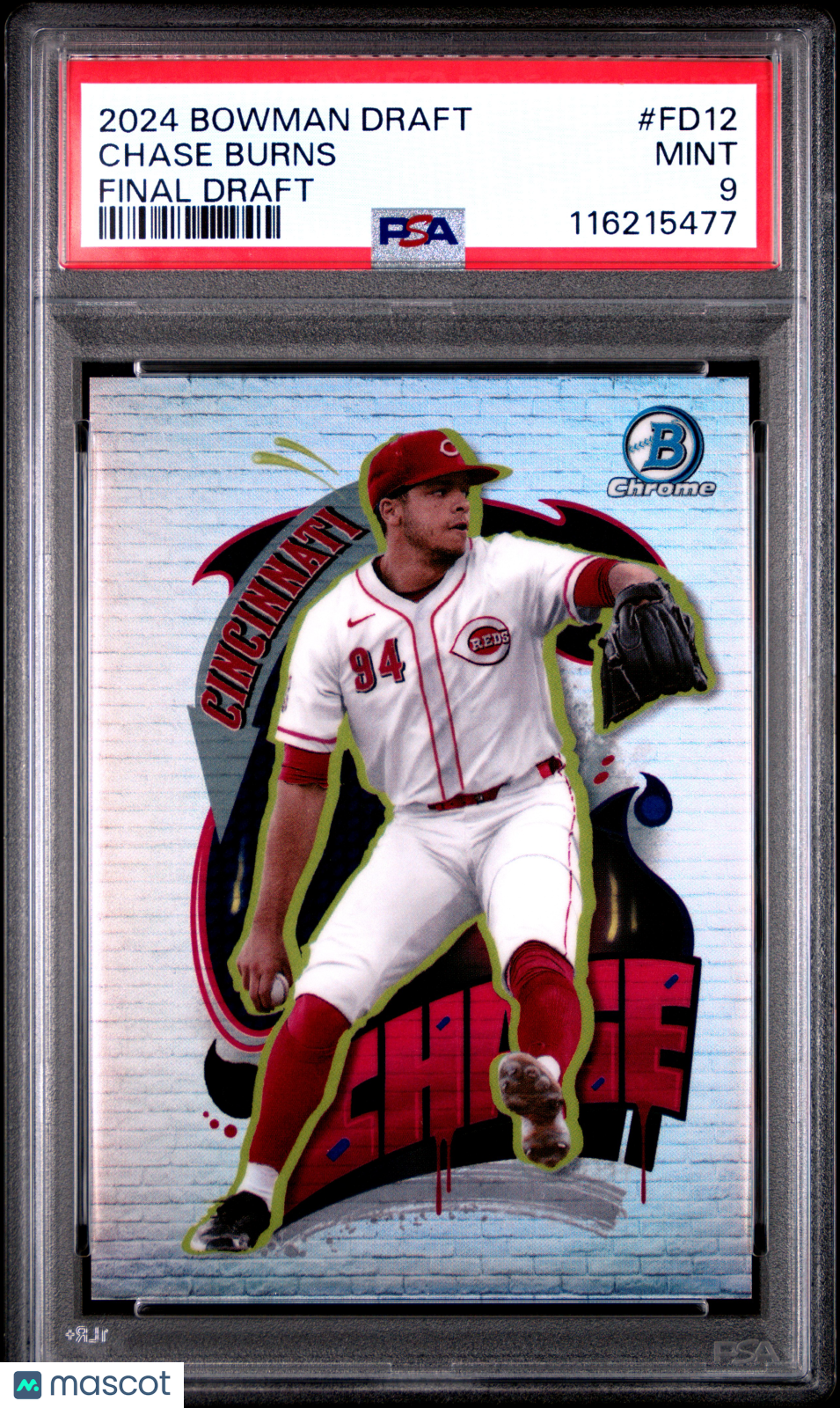 2024 Bowman Draft Final Draft Chase Burns #FD12 PSA 9
