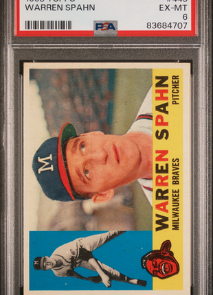1960 Topps Warren Spahn #445 PSA 6