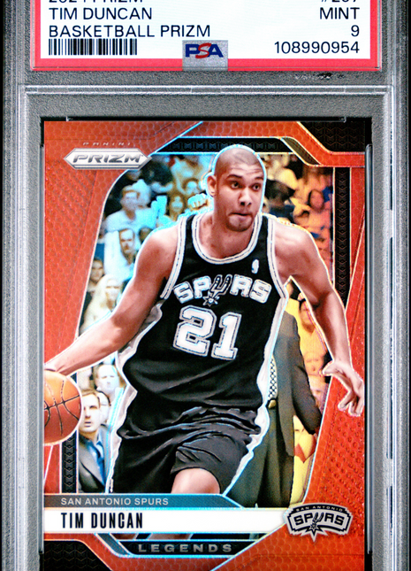 2024 Panini Prizm Tim Duncan Basketball #297 PSA 9