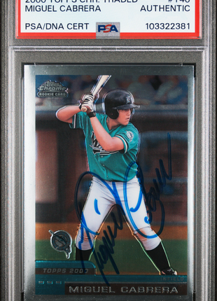 2000 Topps Chrome Traded Miguel Cabrera #T40 PSA A