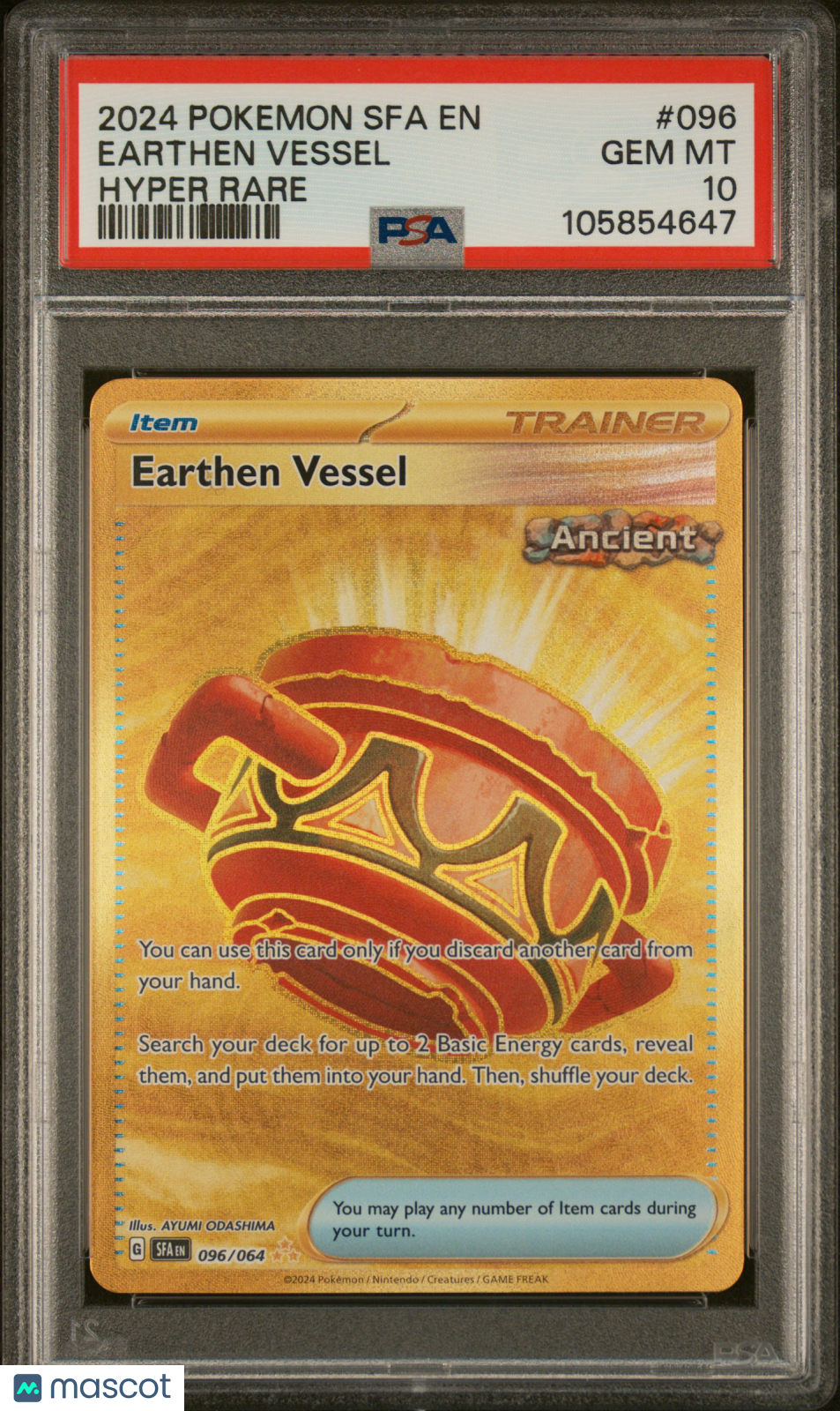 2024 Pokemon Shrouded Fable Earthen Vessel 96 PSA 10