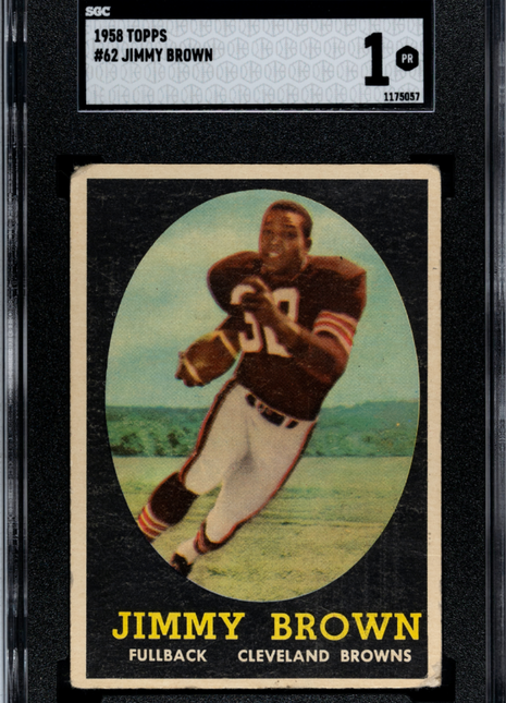 1958 Topps Jimmy Brown #62 SGC 1