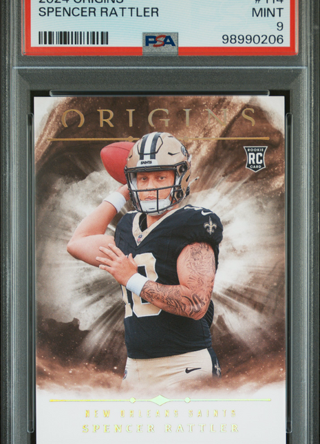 2024 Panini Origins Spencer Rattler #114 PSA 9