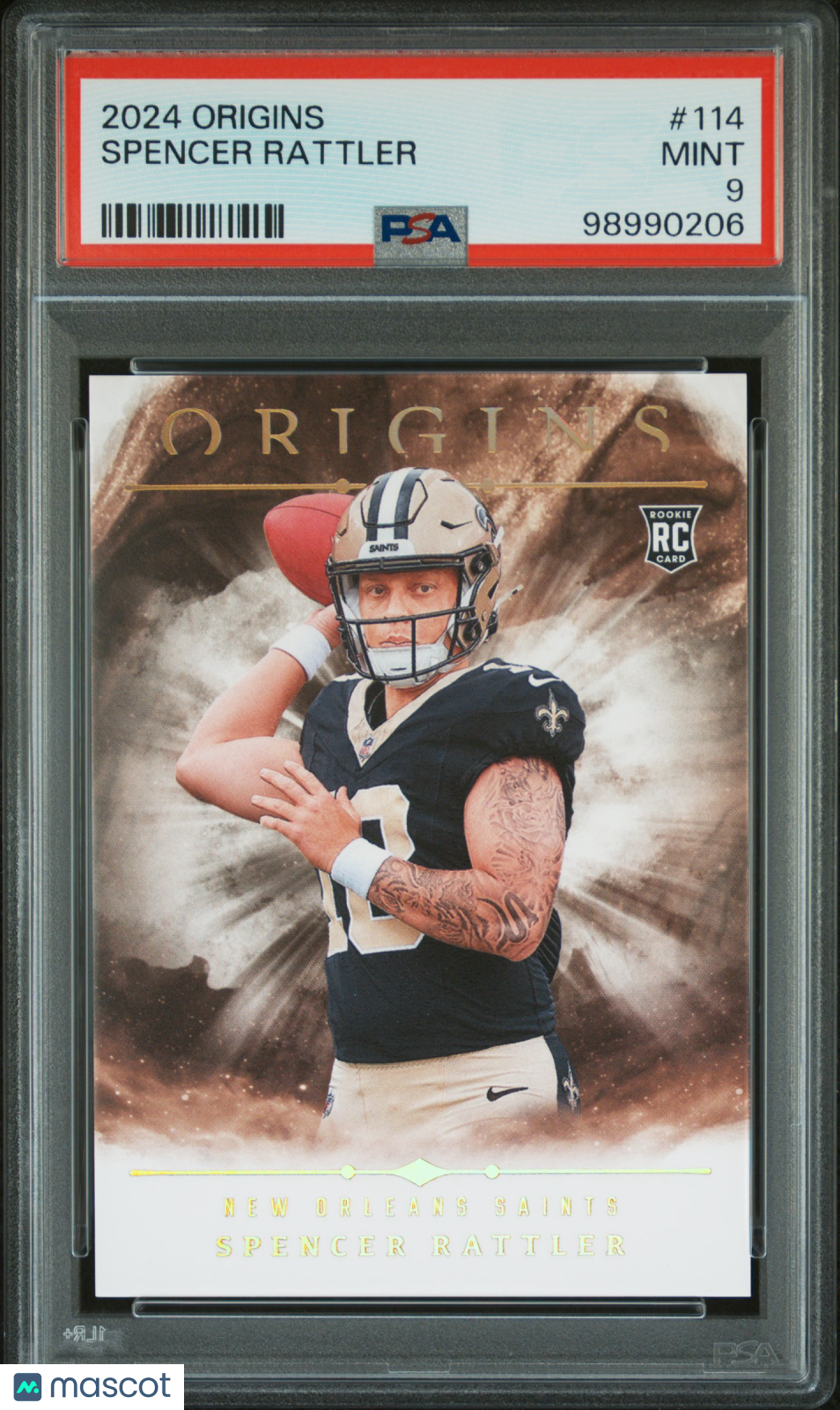 2024 Panini Origins Spencer Rattler #114 PSA 9